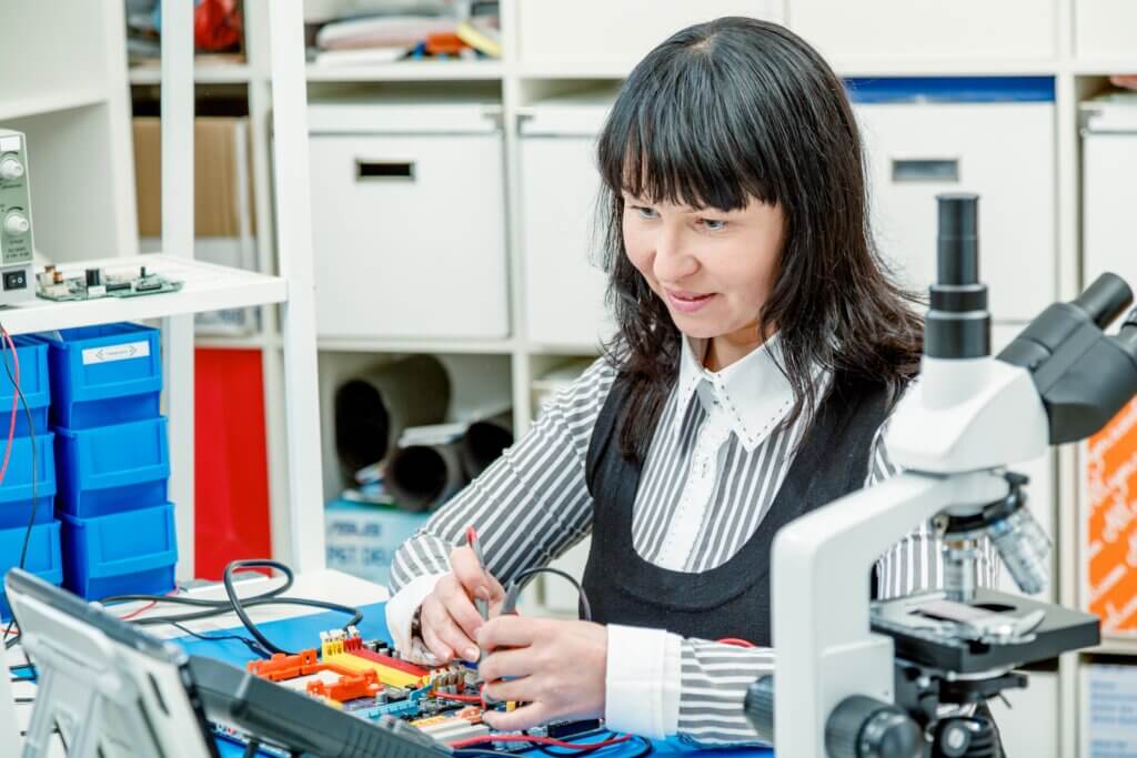 Understanding and addressing the STEM gender imbalance woman20in20electronic20design20lab20telecom